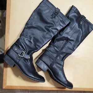 Rampage Iliya 8.5 Black Over the Knee Boots